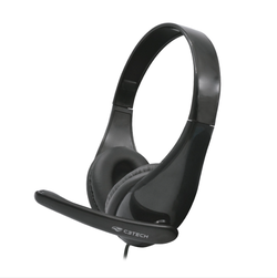 Fone Com Microfone USB PH-340BK Preto C3Tech