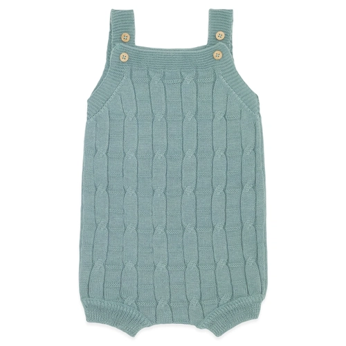 Body Banho de Sol Trançado Tricot - Verde Unissex