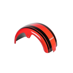 Paralama Traseiro Para Scooter Eletrica Hawk X7/x8 Orange/ Faixa Black
