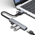 Hub Usb-C Tipo-C C3tech 4 portas 3.0 - HU-C500GY