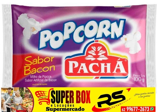 Pipoca Popcorn Sabor Bacon 100g