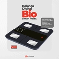 Balança Bioimpedância 25 Análises Corporais Bio Smart Relax Preta