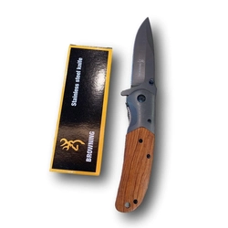 Canivete Tático Browning  Cabo Madeira (TB-1614)