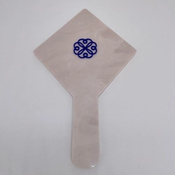 Espelho Rosado Madrepérola - Logo alto relevo inicial ou desenho