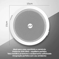 Arandela de embutir Oneal OCS520EC 5 20W para som ambiente teto, gesso, drywall