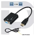 Conversor Adaptador, Hdmi X VGA (saída)