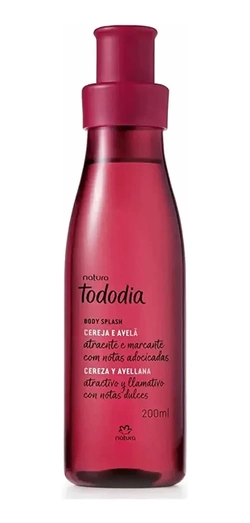 Colônia Spray Cereja E Avelã Body Splash Natura Tododia