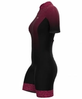 Macaquinho de Ciclismo Feminino Marsala