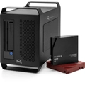 Solução de armazenamento em fita OWC Archive Pro LTO-9 com 16 TB de armazenamento integrado.