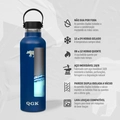 Garrafa Térmica PE 25 OZ 750ml com Tampa - QGK (Verde Militar)