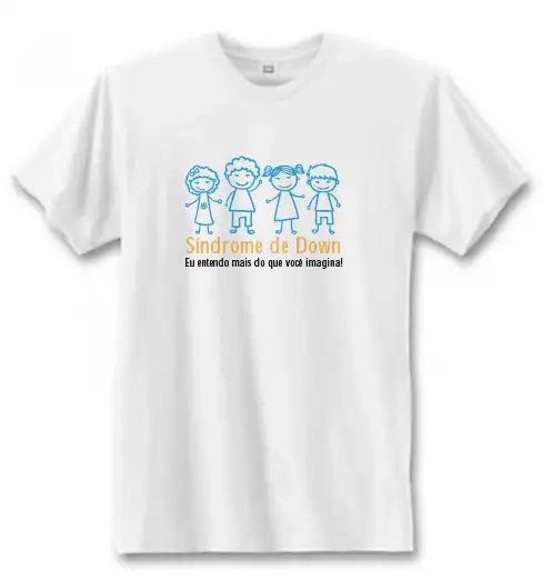 Combo 2 - Pack Família (Camisetas Masculina, Feminina e Infantil) - Síndrome de Down - Eu entendo mais que Você Imagina