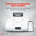 Balança Bioimpedância 55 Análises Corporais Digital e com Bluetooth V1