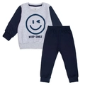 Conjunto Moletom Keep Smile Matelassê Marinho - Masculino