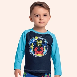 Camiseta Manga Longa Moda Praia Fakini Masculino