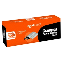 Grampo para Grampeador 26/6 Galvanizado 5000 Grampos