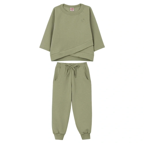 Conjunto Blusão e Calça Moletom Lik Kids - Feminino