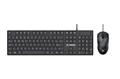 Kit Mouse e Teclado Fortrek C13 Office USB ABNT2 Preto - 84936