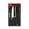 Kit Para Churrasco Tramontina Plenus Preto - 03 Peças