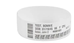 Pulseira Zebra Hc100/zd510 1x11 Adulto Branca 10006995k