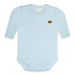 Body Manga Longa Avulso Suedine - Azul