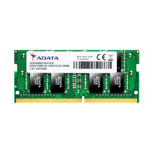 Memória Adata 8GB 2666MHz DDR4 Notebook - AD4S26668G19SGNI