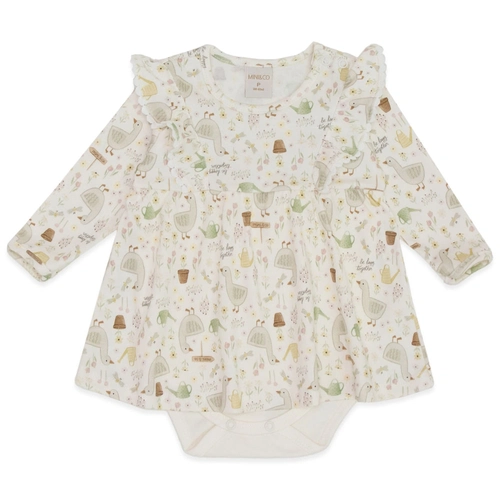 Body Manga Longa Vestido Avulso Suedine Feminino - Little Sweet