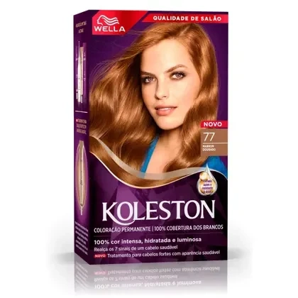 Tintura Koleston Coloração Permanente - 77 Marrom Dourado - WELLA