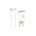 Carregador Celular Turbo Power Le-156 C/ Fonte 40w Tipo C/usb  +  Cabo 1m Usb/ Tipo C Lehmox