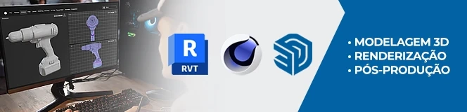 Modelagem 3D Renderização Pós-Produção