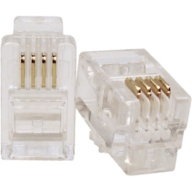 Plug Modular Rj-11 4x4 4 Vias C/10 Gigasat