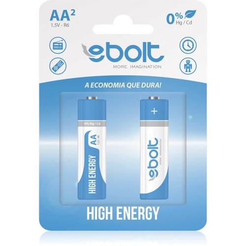 Pilha Aa High Energy 1,5v R6 Ps-009 C/2 Ebolt