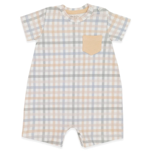 Macacão Manga Curta Estampado com Bolsinho Suedine Masculino – Fazendinha