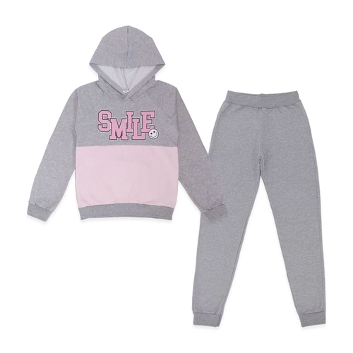 Conjunto Moletom Flanelado Blusa com Capuz Smile Taita - Feminino