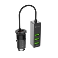 Carregador Veicular C3tech 4 Portas USB Quick Charge - Ucv-q430bk