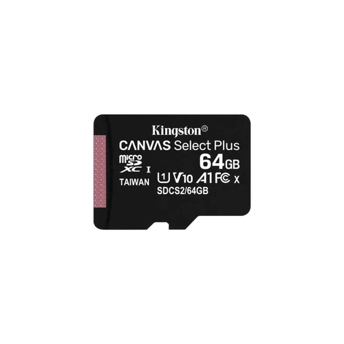 Cartão De Memória Kingston Canvas Select Plus MicroSD 64GB Com Adaptador - SDCS2/64GB