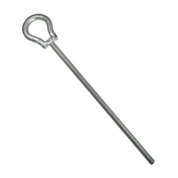 Parafuso Longo Olhal M12 x 250mm Galvanizado Fosco