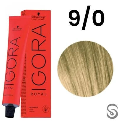 Schwarzkopf Igora Royal Coloração 9/0 Louro Extra Claro Natural 60ml