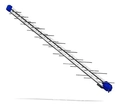Antena Uhf Super Log Periodica 38 Elementos Prohd-1300db Conect Frontal C/10  Proeletronic