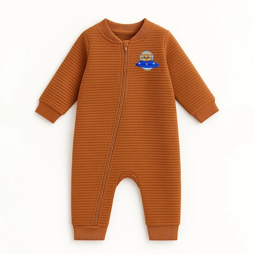 Macacão Matelassê Ursinho na Nave- Masculino