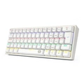 Teclado Mecânico Redragon Fizz RAINBOW Branco 60% ABNT2 Blue - K617-R-W ( PT-BLUE )