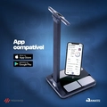 Balança Inteligente Bioimpedância Digital Corporal Relaxshop Bio Power Max – 55 Análises, Bluetooth