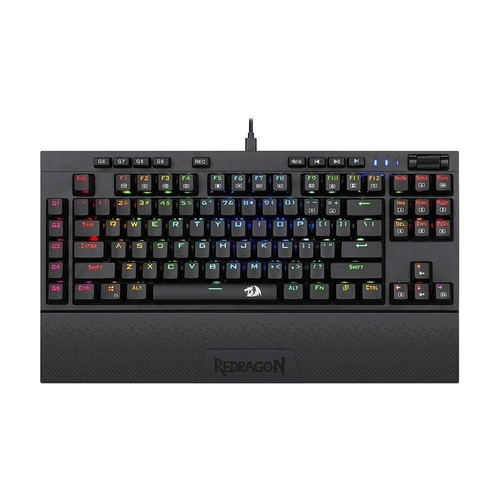 Teclado Gamer Redragon BROADSWORD Pro Preto - K588RGB-PRO PT-RED