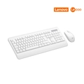 Kit Teclado + Mouse Sem Fio, KW202, Branco, Lecoo