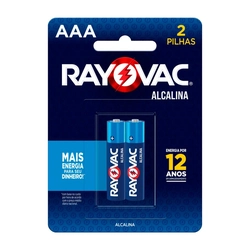 Pilha Alcalina Aaa Com 2  20912
