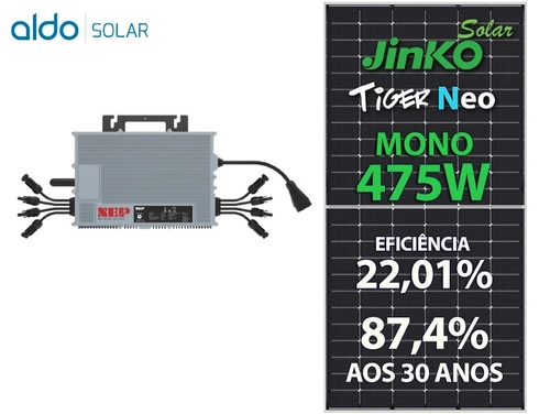 Gerador De Energia Solar Nep Micro Inversor Ondulada Romagnole Nep Microinversor Gf 5,70kwp Jinko Tiger Neo Mono 475w Nep 2kw 2mppt Mono