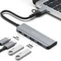 Hub USB-C 3.0, 4 Portas, HU-C600GY C3Tech