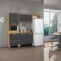 Conj Cozinha Aramoveis Izabelle 06 Pts e 01 Gvt C/ - 2002115926