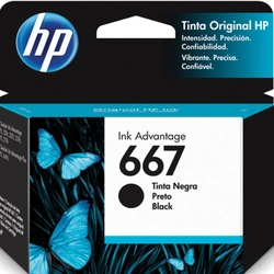 Cartucho de Tinta HP 667 Preto Advantage Original - 3YM79AL