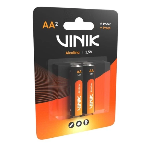 PILHA ALCALINA AA C/2 1.5V – VP2AB2A – VINIK