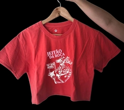 Cropped Stone Manga Curta “Jeitão da Roça”